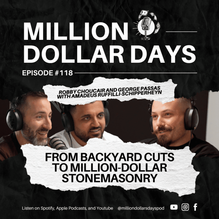 Scaling ultra high-end stonemasonry from small backyard cuts to a million-dollar business, with systems for quality control, team growth, and premium project delivery.