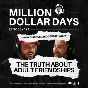 Podcast episode artwork for a raw conversation about why maintaining friendships as an adult is harder than anyone talks about