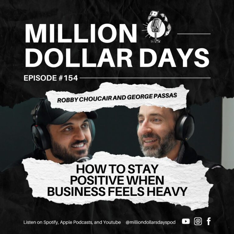 How To Stay Positive When Business Feels Heavy 1 Podcast episode on maintaining a positive mindset during tough business periods, resilience and motivation for business owners